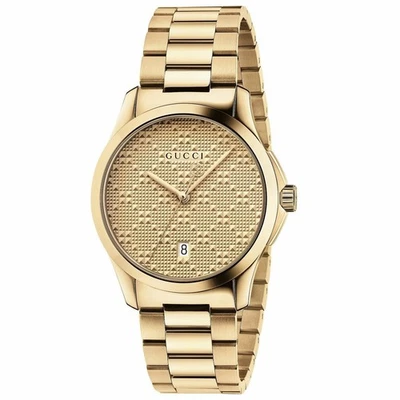 Gucci Men's G-Timeless Gold Tone Quartz Swiss Watch - YA126461  ($1050MSRP) - Image 1 of 4