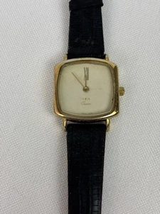 SFA Tank White Dial & Gold Case Vintage Swiss Watch Saks Fifth Avenue - Bild 1 von 6