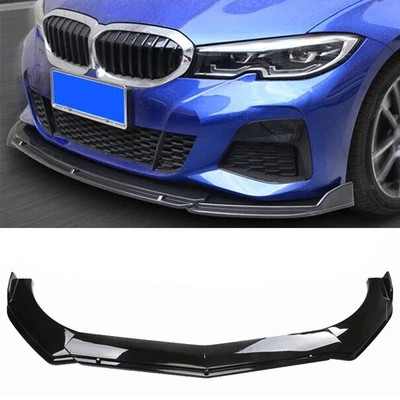 For BMW 118i 120i 125i 128i Series Front Bumper Lip Spoiler Splitter Black - Image 1 of 4