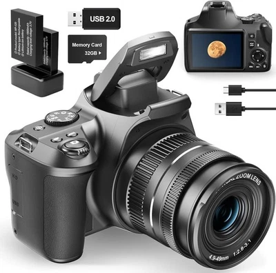 NBD Digital Camera 4k 64MP 10x Optical Zoom for Photography + 32GB TF Flash WiFI - Image 1 of 4