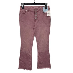 NWT New Cat & Jack Girls Size 10 High Rise Flare Stretch Button Fly Denim Jeans - Picture 1 of 3
