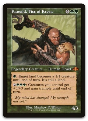 Kamahl, Fist of Krosa (Retro Frame) #344 (NM) Dominaria Remastered DMR Magic MTG - Image 1 of 2