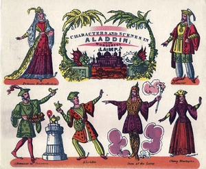Toy Theatre Play - Pollock's Aladdin - 1946 Printed in Tuppence Coloured - Picture 1 of 1