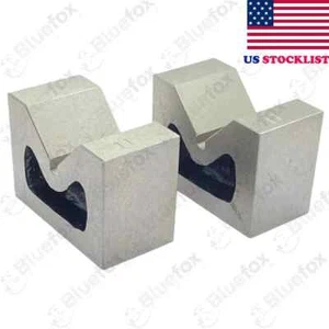 Paar Gusseisen VEE BLÖCKE 2 Zoll Parallelen Messwerkzeuge V Block Bluefox - Bild 1 von 7