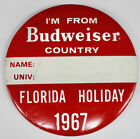 Original 1967 Florida Spring Break Budweiser Country ID Pin