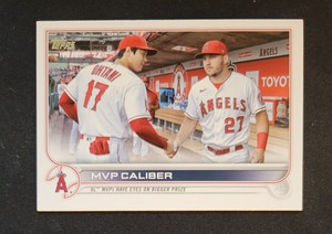 2022 Topps Update "MVP Caliber" Mike Trout Shohei Ohtani #US-115