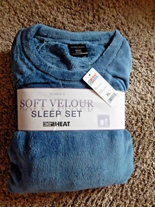 New 32 Degrees Heat Women's Soft Velour Sleep Set Size XL - Picture 1 of 2