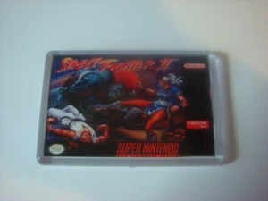 SUPER NINTENDO GAME COVER FRIDGE MAGNET STREET FIGHTER 2 - Picture 1 of 1