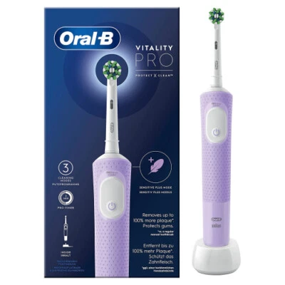 Oral-B elektrische Zahnbürste Vitality Pro D103 Box Lilac Violet 2D-Technologie - Bild 1 von 4