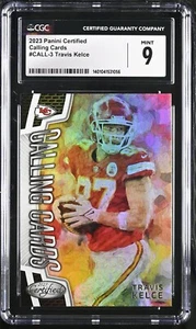 2023 CERTIFIED #CALL-3 TRAVIS KELCE CALLING CARDS CGC 9 MINT KANSAS CITY CHIEFS - Picture 1 of 2