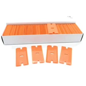 50 PCS Plastic Scraper Razor Blades Auto Decals Stickers Remover No Scratch - Picture 1 of 7