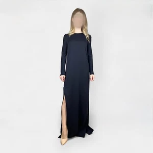 Max Mara Women’s Navy Blue Silk Cocktail Long Dress – Size 6US / 8UK / 40IT - Picture 1 of 14