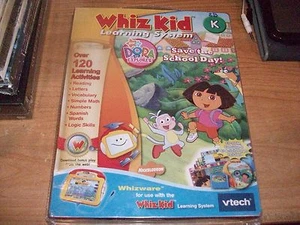 Whiz Kid Learning System Dora the Explorer Saves the School Day Vtech Game NEW - Picture 1 of 6