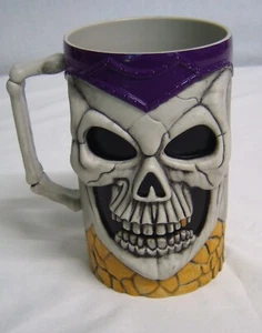 Taza Calavera Pascua Ilimitada Taza Jarra Plástico Moldeado 24oz Halloween Kitsch 5.5" - Imagen 1 de 11