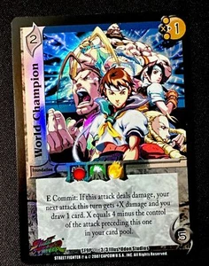UFS World Champion #SF9P 3/3 Foil Promo Universal Fighting Street Fighter - Picture 1 of 1