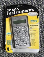 Texas Instruments Ba Ii Plus Professional Advanced Financial Calculator Silver