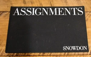 Assignments-Tony Snowdon Antony Armstrong-Jones HC 1972 Portraits Photography - Imagen 1 de 6