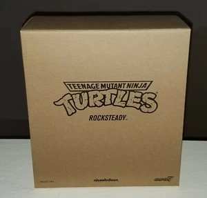 Super7 TMNT Ultimates Rocksteady 7" Figure Teenage Mutant Ninja Turtles In Stock - Picture 1 of 2