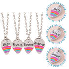  4 Pcs Best Friend Necklace for Kids Necklaces Girls Good Jewelry