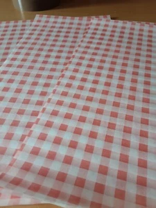 Rote Gingham Fettdichte Platten extra groß 500 x 380 mm - Bild 1 von 2