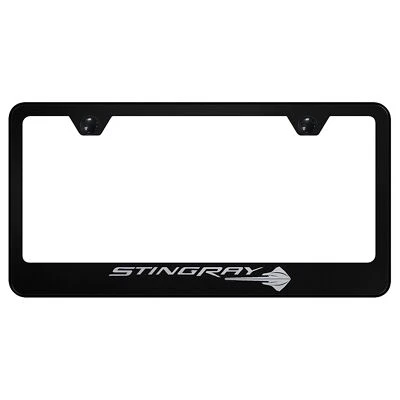Corvette C7 Stingray Laser Etched Logo Stainless Steel License Plate Frame - Image 1 of 2