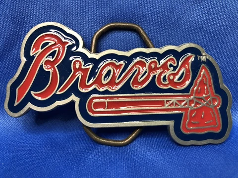New Official Licensed Atlanta Braves Major League Baseball Team Belt Buckle A002 Cover