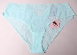 Savage X Fenty Women's Plus Signature Script Cheeky Panty ZG3 Blue Size 1X NWT - Picture 1 of 4