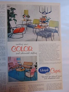 1955 Lloyd Capri Furniture for informal Rooms vintage print ad - Picture 1 of 1