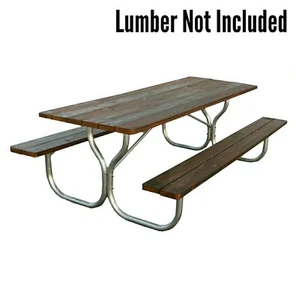 Heavy-duty Aluminum 8ft. picnic table frame ~Rosendale Picnic Tables - Picture 1 of 5