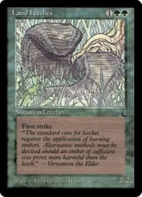 MTG The Dark - Land Leeches (x4), 1 English 2 Italian 1 French - Image 1 of 2