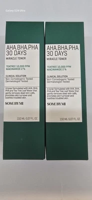 PACOTE DE 2 Some BY Mi AHA BHA PHA 30 Days Miracle Toner 150ml VENDEDOR DOS EUA  - Imagem 1 de 4