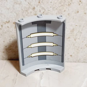 LEGO Star Wars Tubes Wall Curved Panel Marks on back Light Blue Gray Sticker - Picture 1 of 2