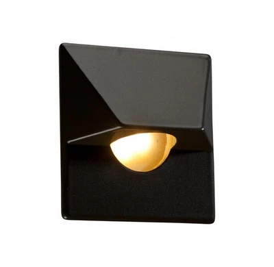 FX Luminaire MO 3LED Wal Light, Square in Flat Black