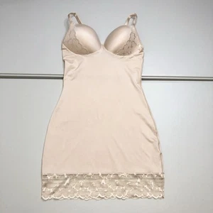 RED HOT by SPANX Women's Shapewear Luxe & Lean Lace Full Slip Size L Nude - Picture 1 of 8