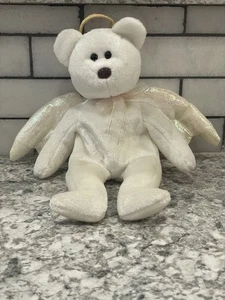 TY Beanie Halo Bear, Rare Brown Nose - Picture 1 of 4