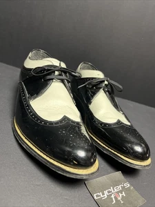 Gebrauchte 10,5 Stacy Adams Herrenschuhe Dayton schwarz weiß Oxford 00605-21 elegante Schuhe - Bild 1 von 24