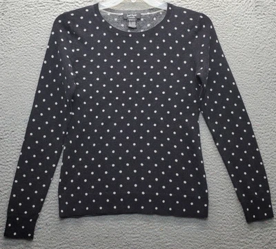 Suéter Lord & Taylor Cashmere para Mujer S Multi Lunares Manga Raglán Cuello Redondo Foto 1 de 4