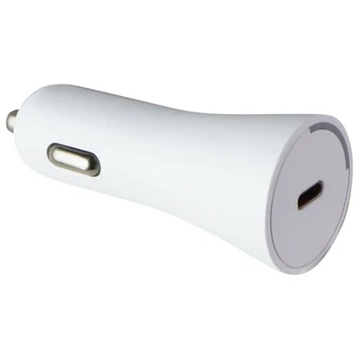 PureGear Light Speed 25W USB-C Car Charger - White (G01329PG) - Image 1 of 3