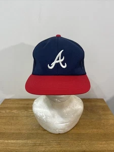 Vintage Atlanta Braves Navy Snapback Cap - One Size Drew Pearson Headwear - Bild 1 von 10