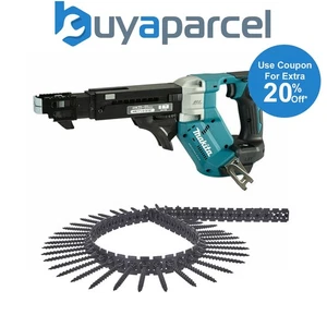 Makita DFR551Z LXT 18v Brushless Auto Feed Screwdriver Bare + 1000 Screws - Picture 1 of 7