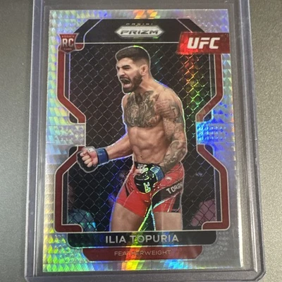 🔥2022 PANINI PRIZM UFC ILIA TOPURIA RC ROOKIE HYPER SILVER PRIZM! CHAMP🔥 - Image 1 of 2