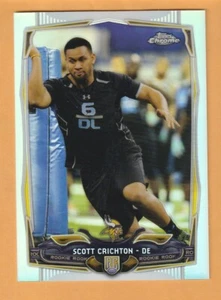 Scott Crichton Minnesota Vikings 2014 Topps Chrome Refractor #176 Oregon St 11H - Picture 1 of 2