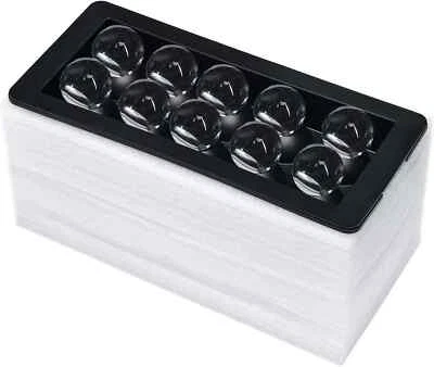 Bandeja para cubitos de hielo transparente esfera - molde para hacer bolas de hielo de silicona, redondo cristalino... Foto 1 de 2