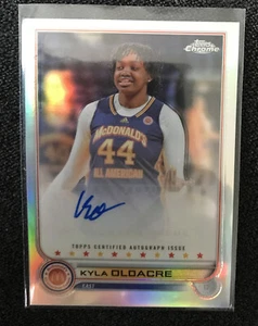 2022 Topps Chrome McDonald’s Refractor Auto Kyla Oldacre Miami Hurricanes - Picture 1 of 2