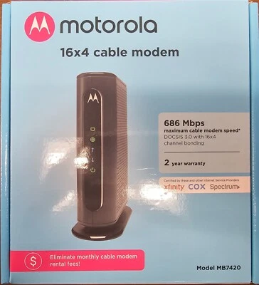 Motorola 16x4 Cable Modem, Model MB7420-10 - Image 1 of 4