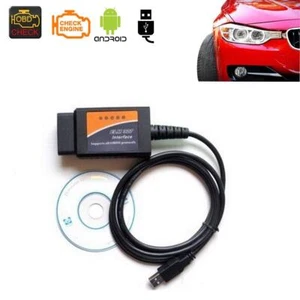 ELM327 USB Scanner OBD2 OBDII Car Adapter Fault Diagnostic Code Reader Tool - Picture 1 of 5
