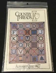 Country Threads Alphabet ABC Quilt #427 Appliqué Pattern 1997 - Picture 1 of 3
