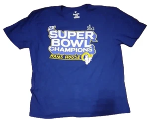 T-Shirt Fanatici: LOS ANGELES RAMS - 2x Super Bowl Champions Rams House - Taglia XL - Foto 1 di 3