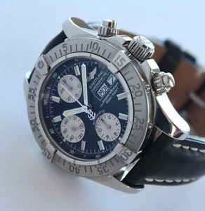 BREITLING mens watch, A13340 Superocean Chrono, Automatic, 42mm, black dial, WOW - Picture 1 of 9