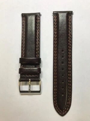 Cinturino Guess Originale Pelle Liscio Marrone Ansa 22 mm W95110G1 - Immagine 1 di 2